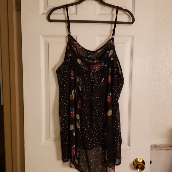 torrid Tops - Torrid size 2 floral spaghetti strap top NWT